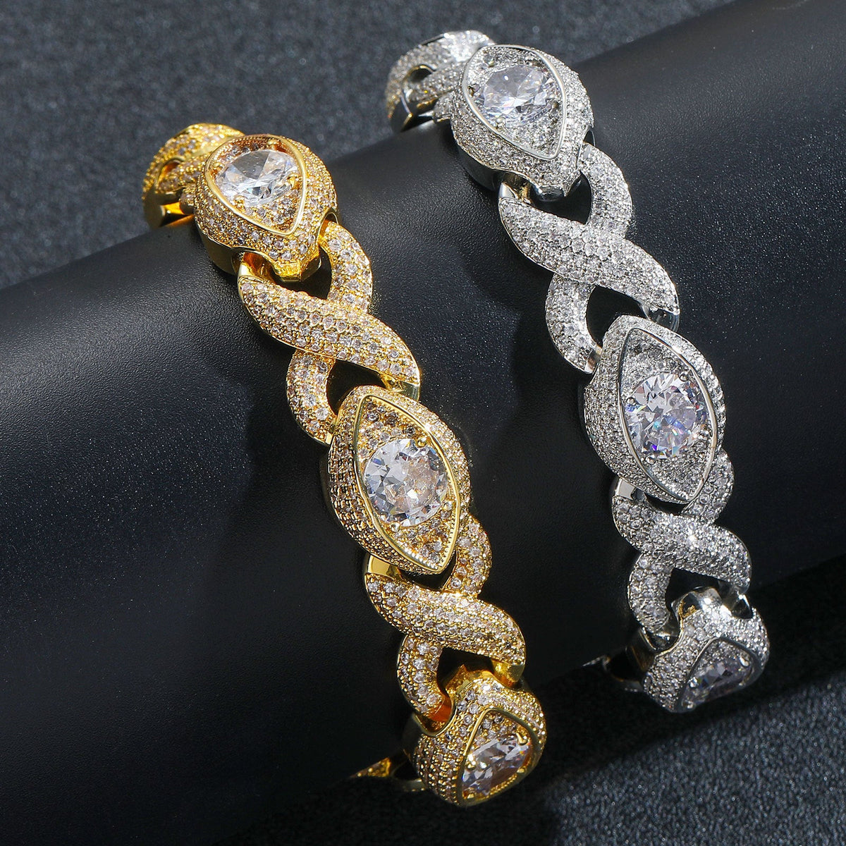 Infinity Eye Figure 8 Diamond Bracelet