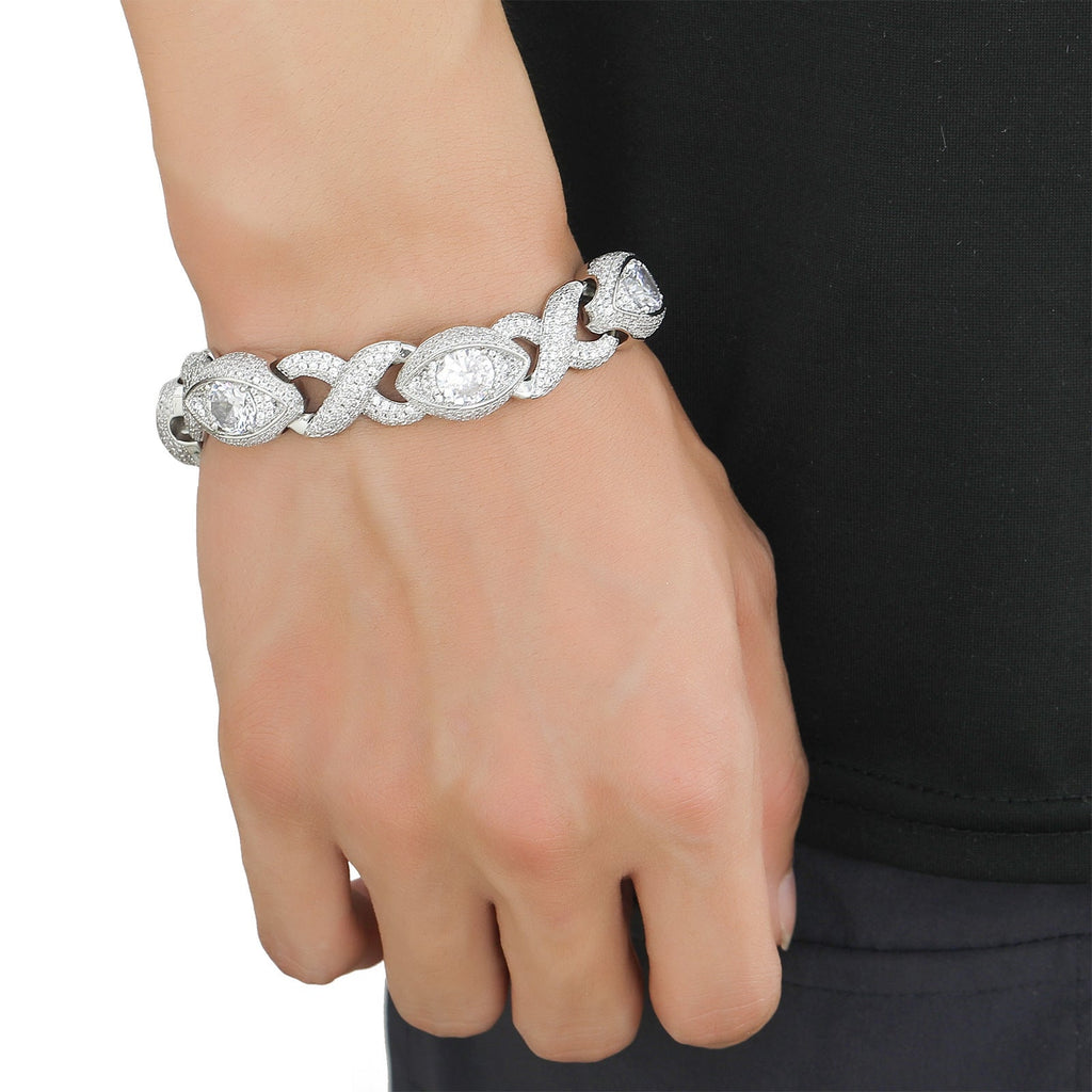 Infinity Eye Figure 8 Diamond Bracelet