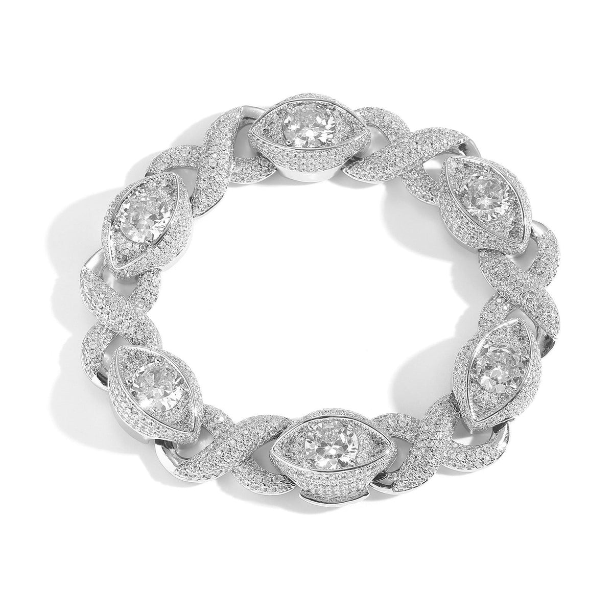 Infinity Eye Figure 8 Diamond Bracelet