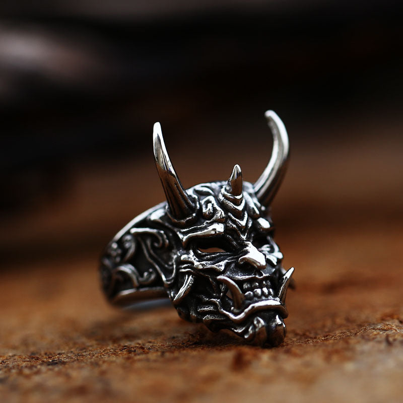 Japanese Hannya Mask Ring