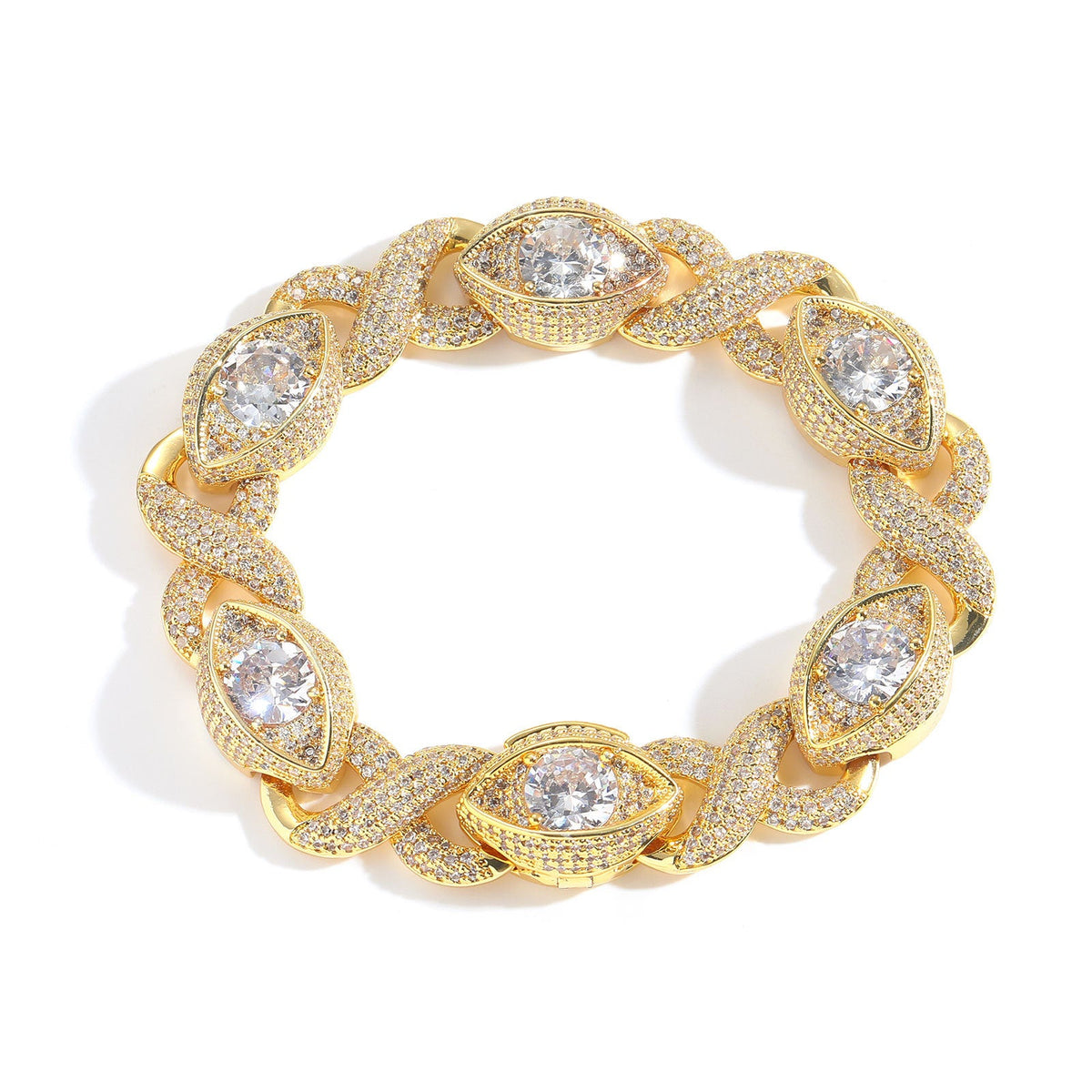 Infinity Eye Figure 8 Diamond Bracelet