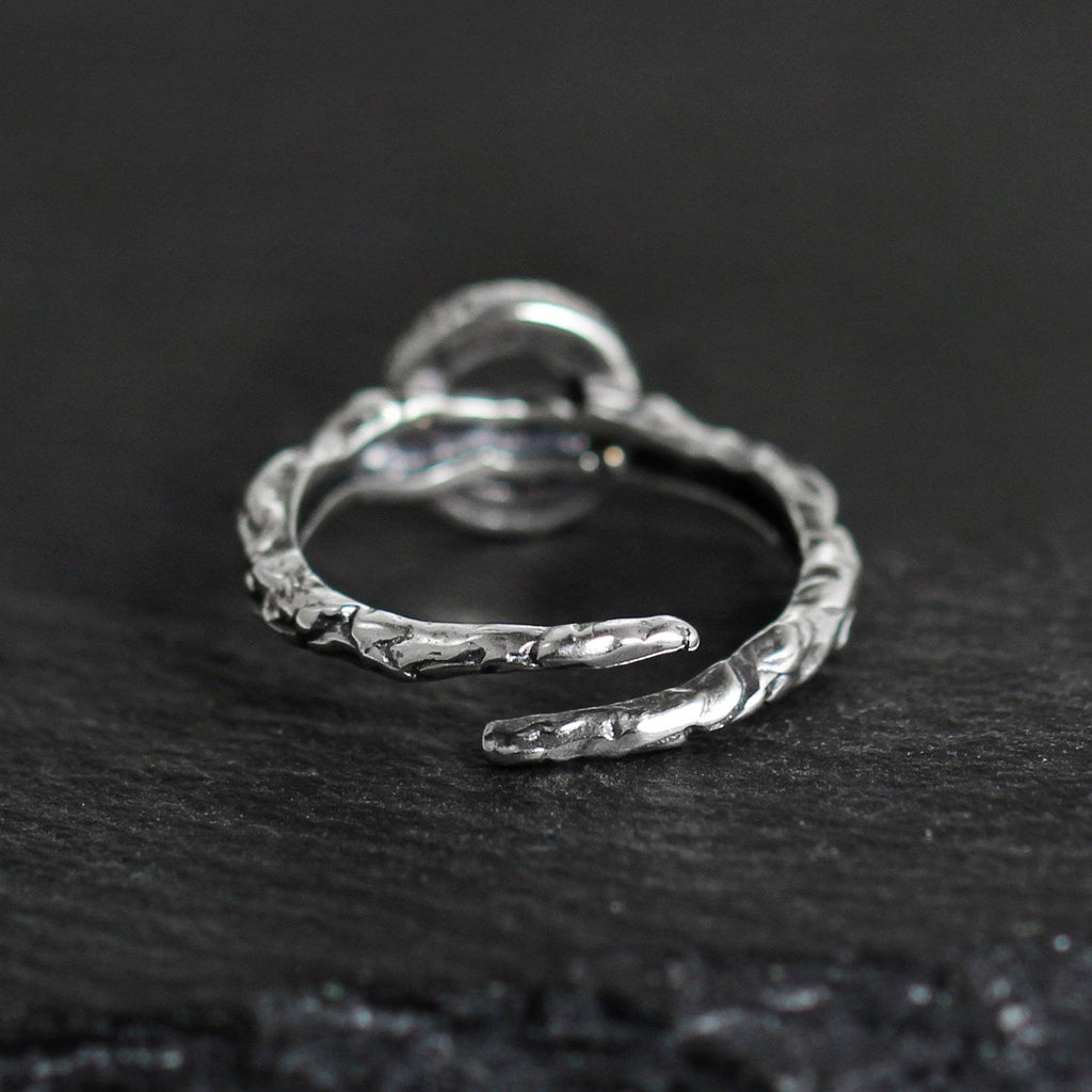 Twisted Branch Turquoise 925 Sterling Silver Ring