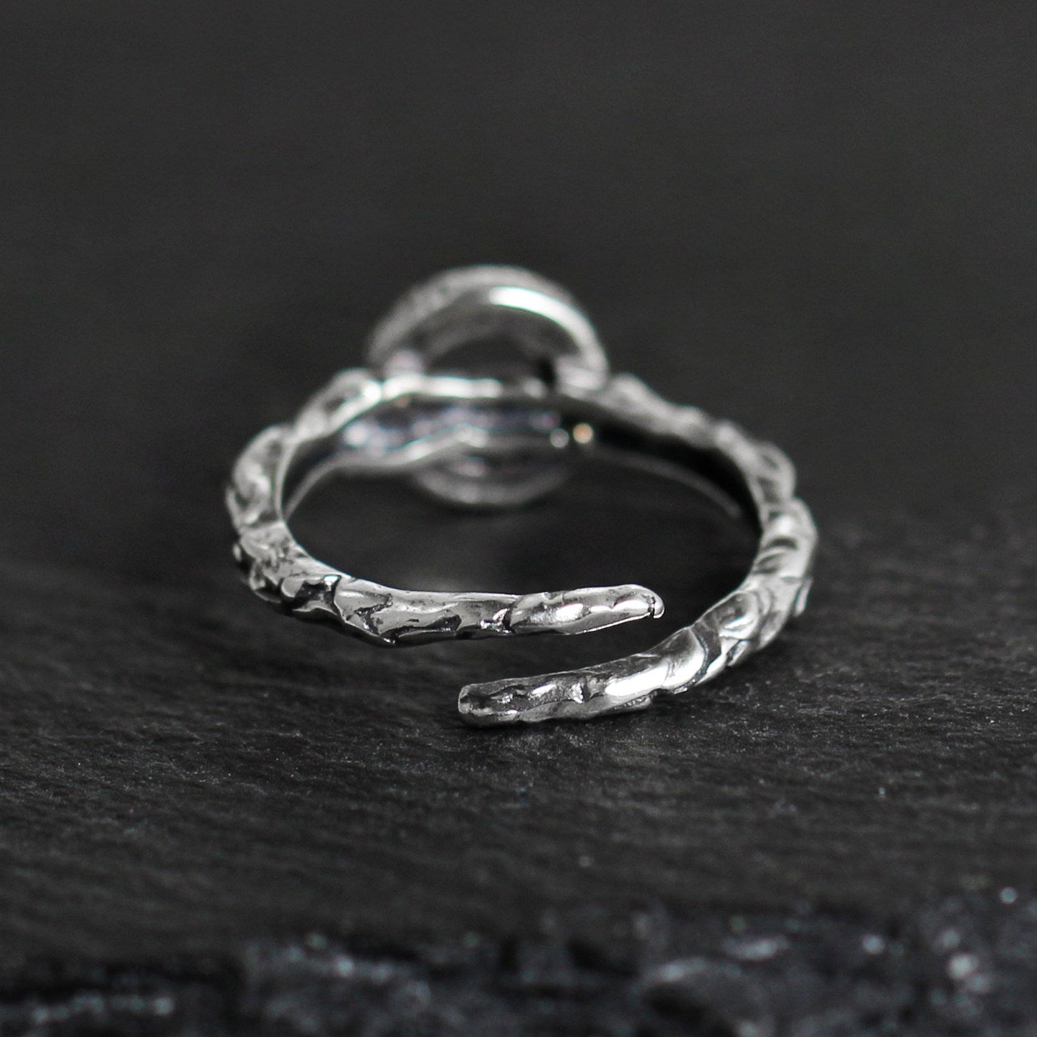 Twisted Branch Turquoise 925 Sterling Silver Ring