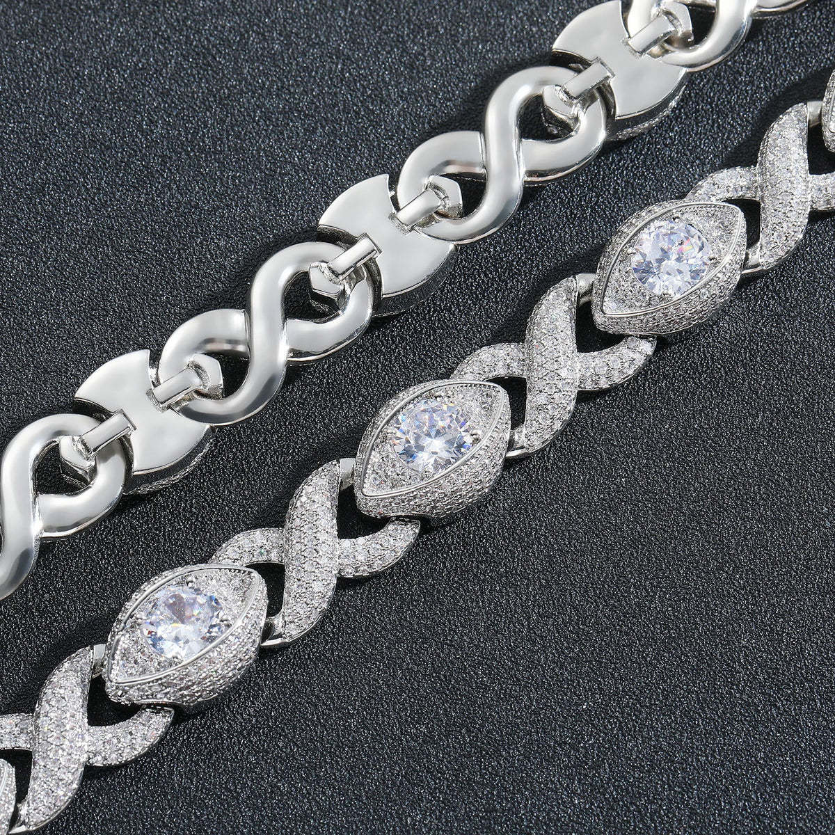 Infinity Eye Figure 8 Diamond Bracelet
