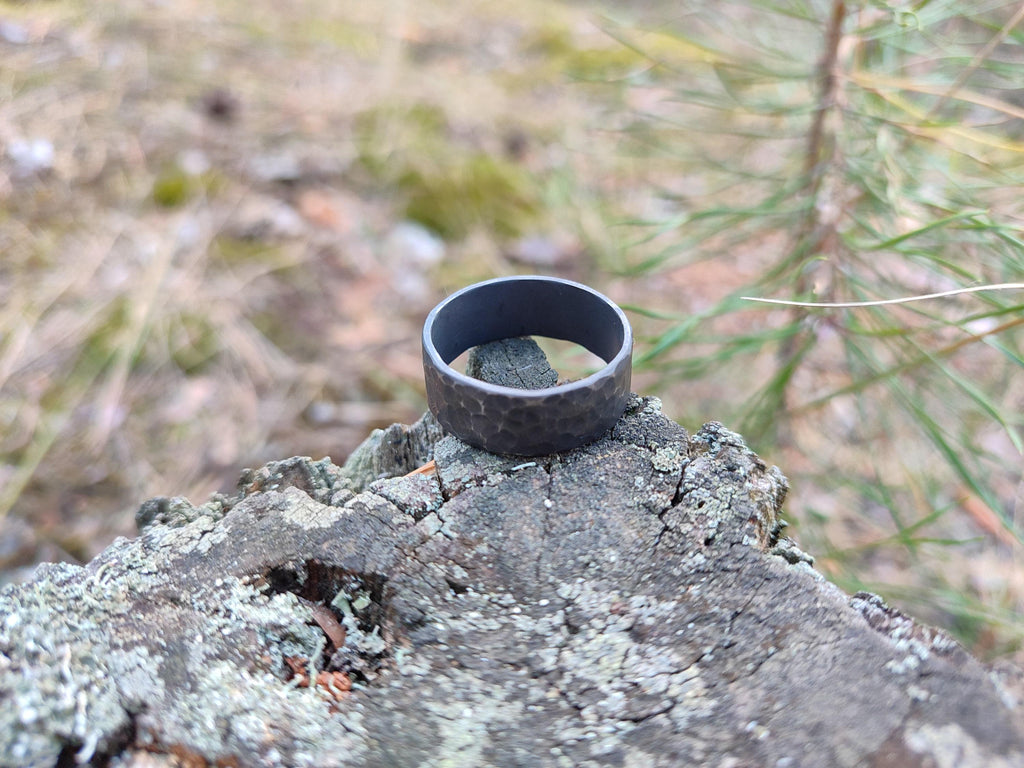 Dark Gray Titanium Ring