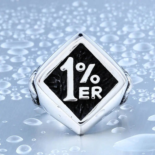 1%ER Skull Stainless Steel Ring