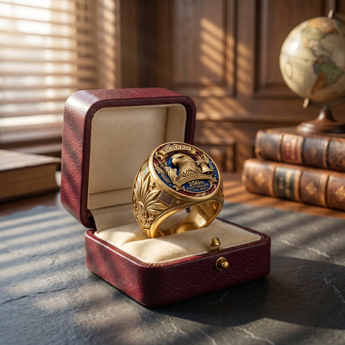 Personalized USA 250th Anniversary Commemorative Ring