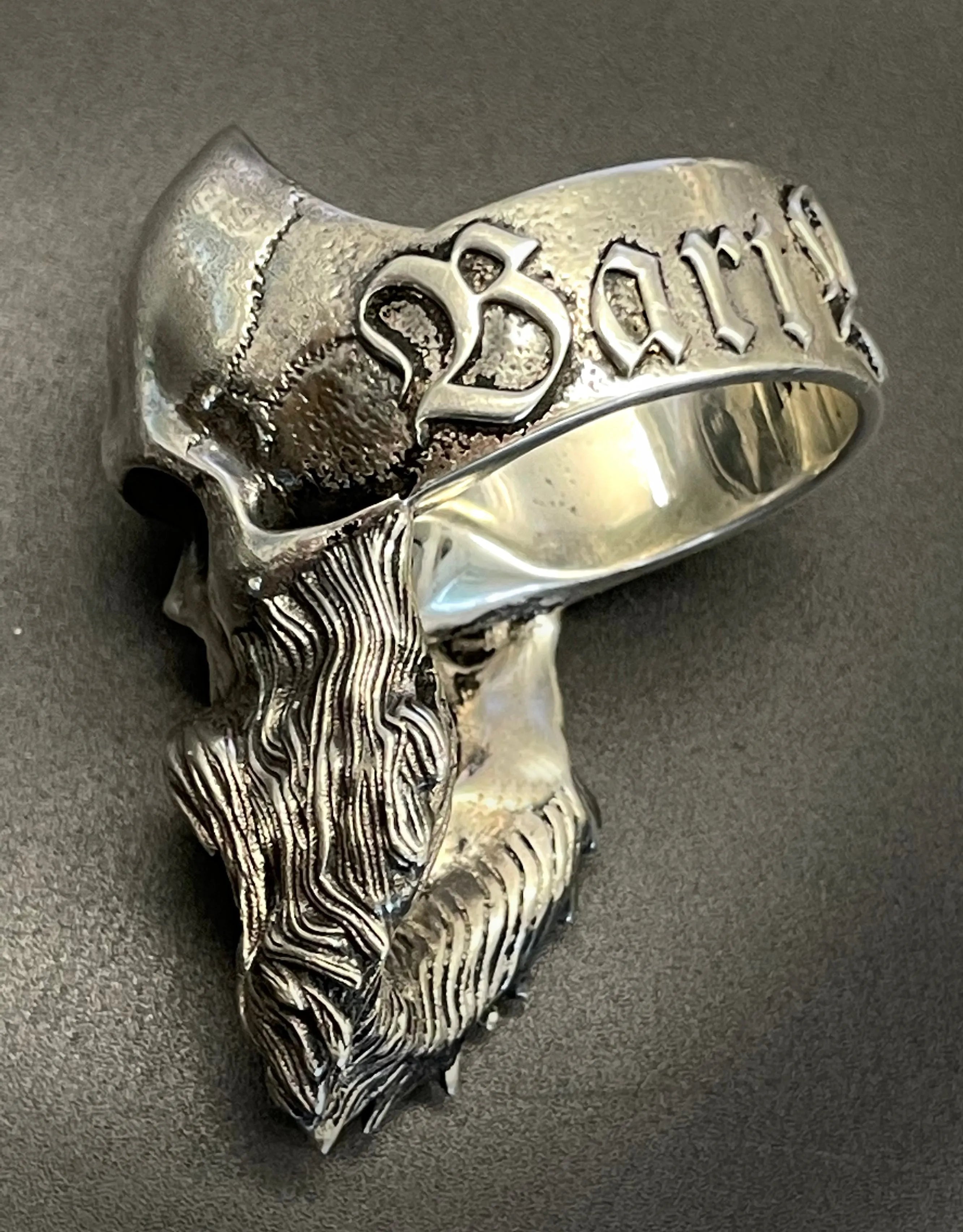 Bruderschaft Brotherhood Bearded Skull Ring