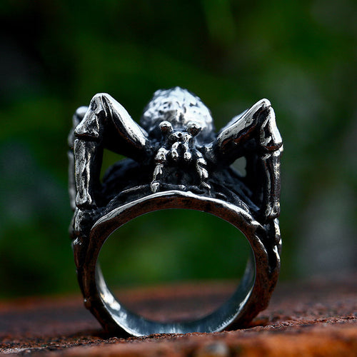 3D Spider Stainless Steel Ring