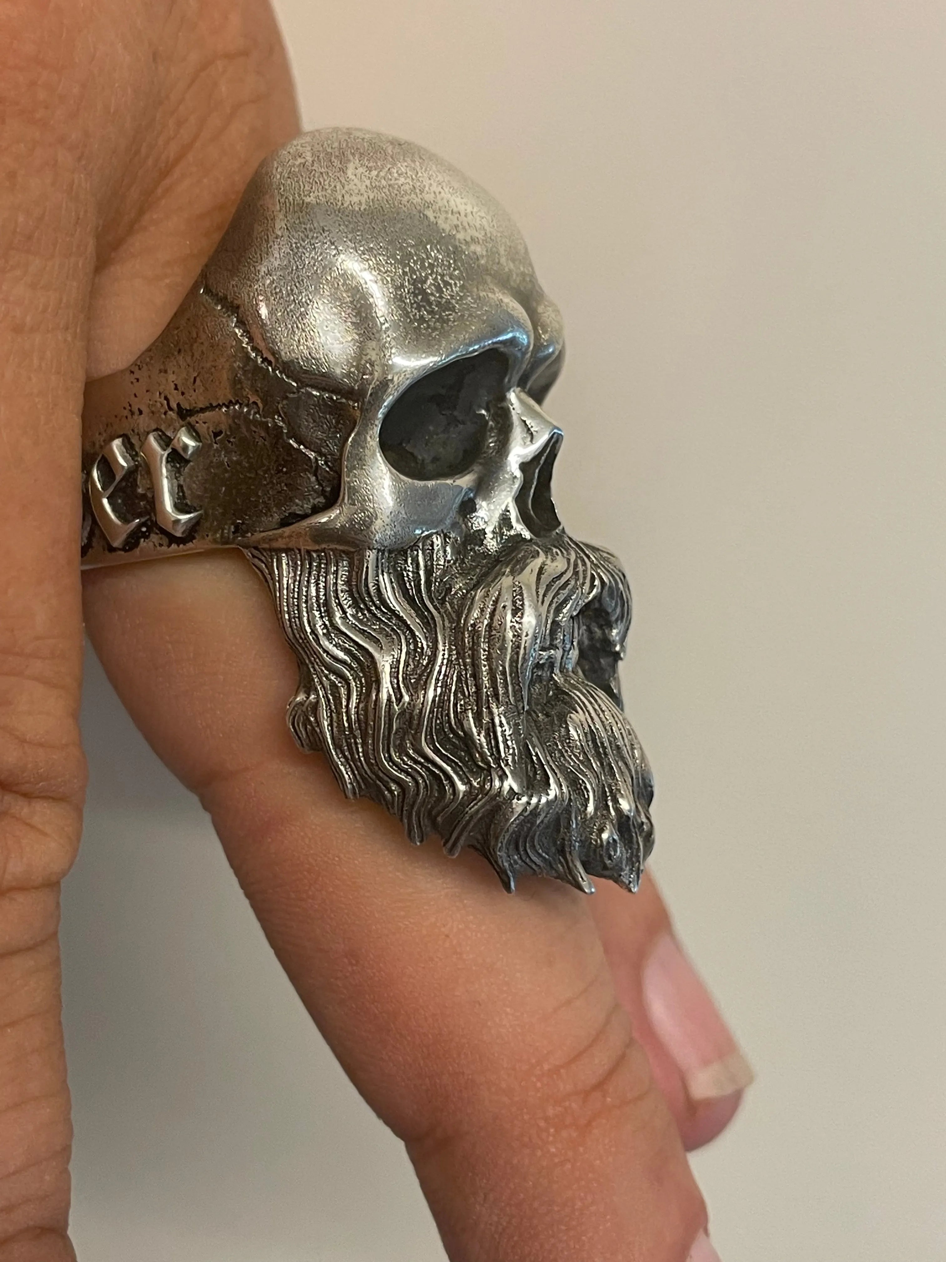 Bruderschaft Brotherhood Bearded Skull Ring