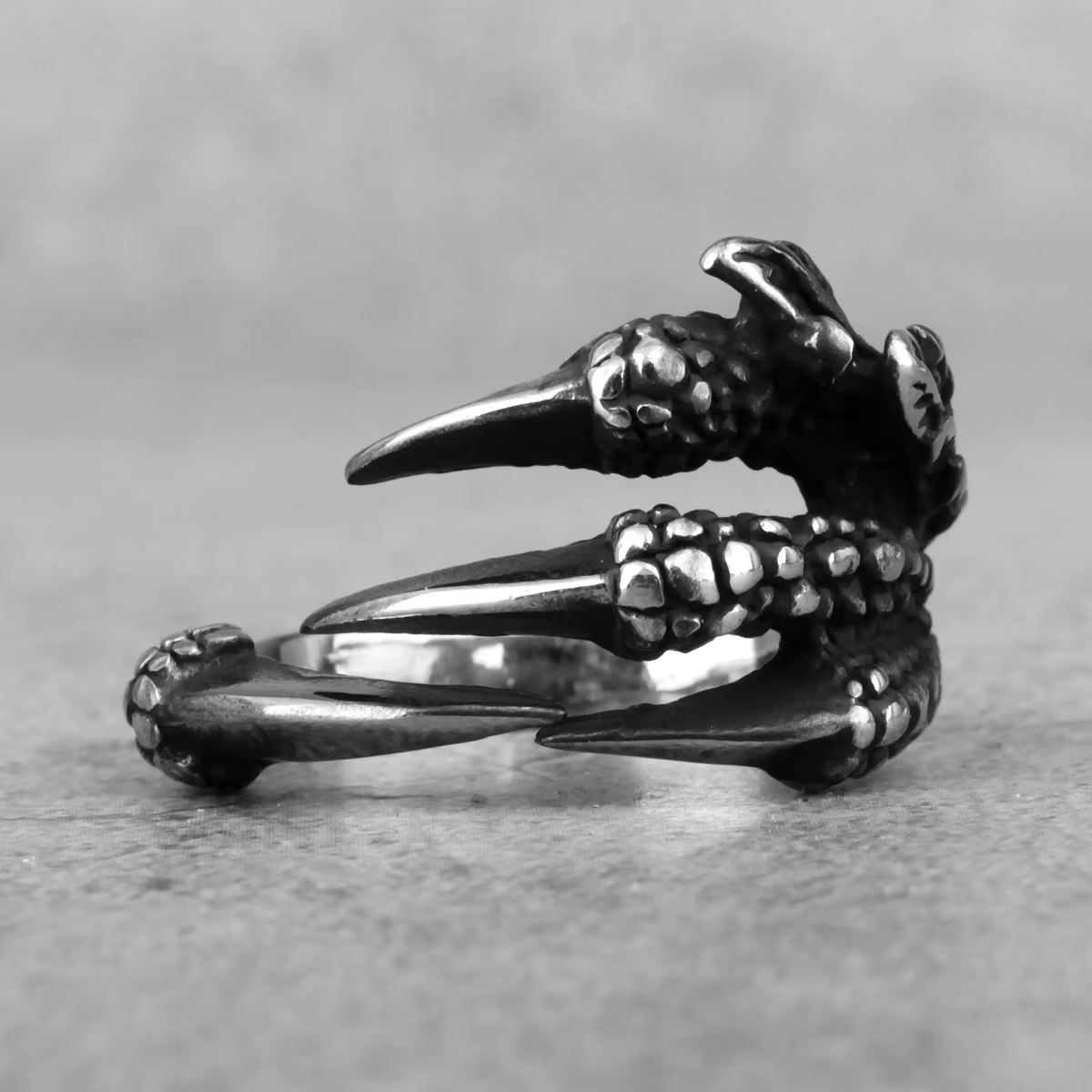Dragon Claw Stainless Steel Ring