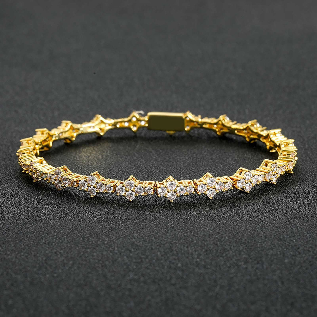 Plum Blossom Tennis Bracelet Necklace