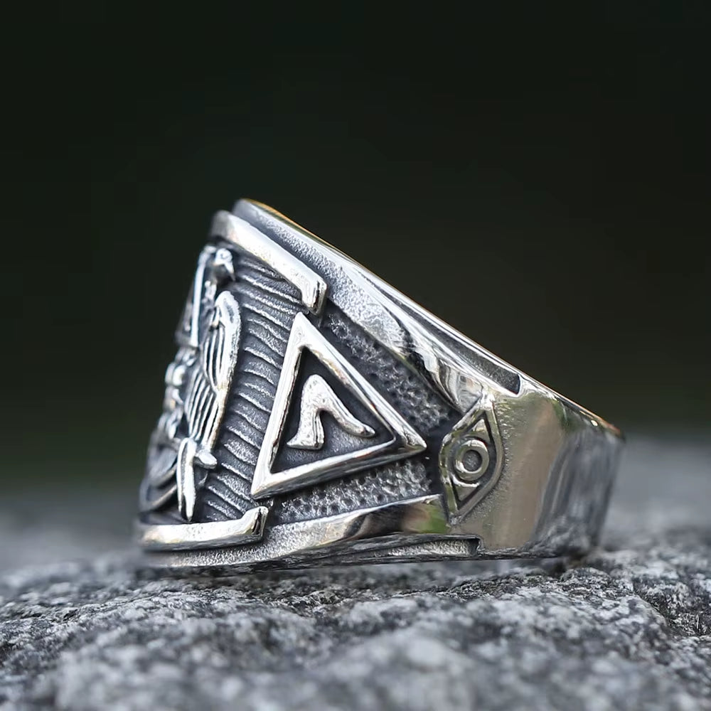 32nd Degree Scottish Rite Double Eagle Stainless Steel Ring
