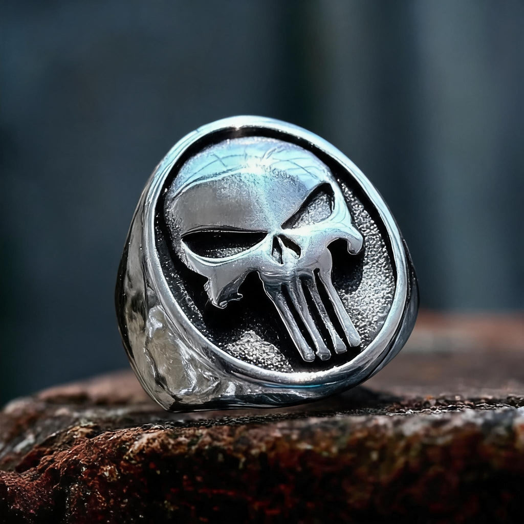 The Punisher Skull Stainless Steel Ring