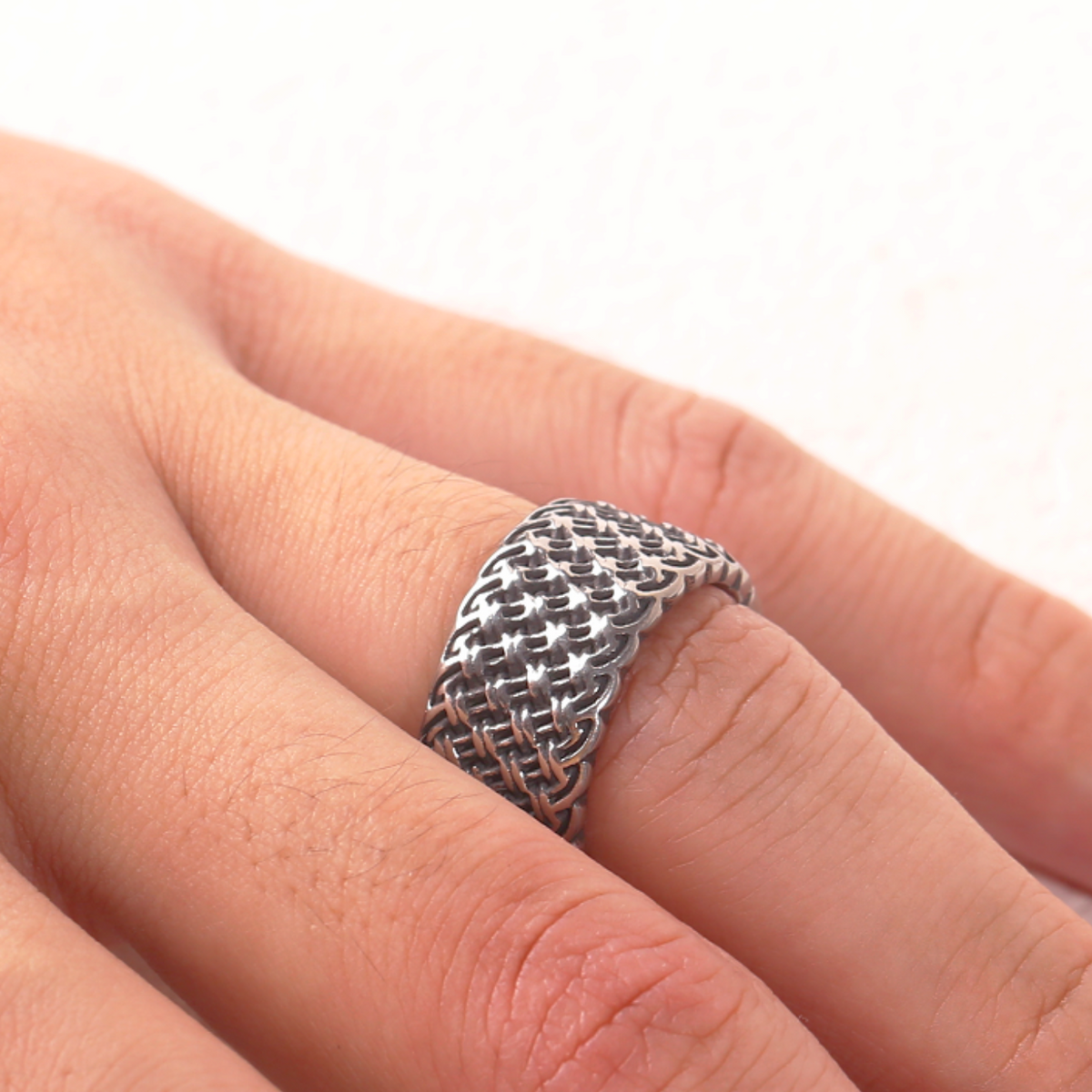 Minimalist Punk Stainless Steel Circle Ring