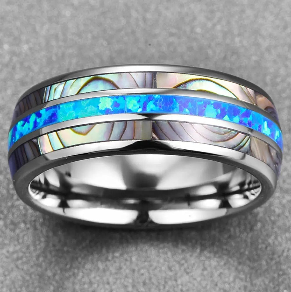 Abalone Shell Opal Ring