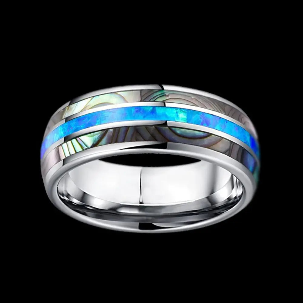 Abalone Shell Opal Ring