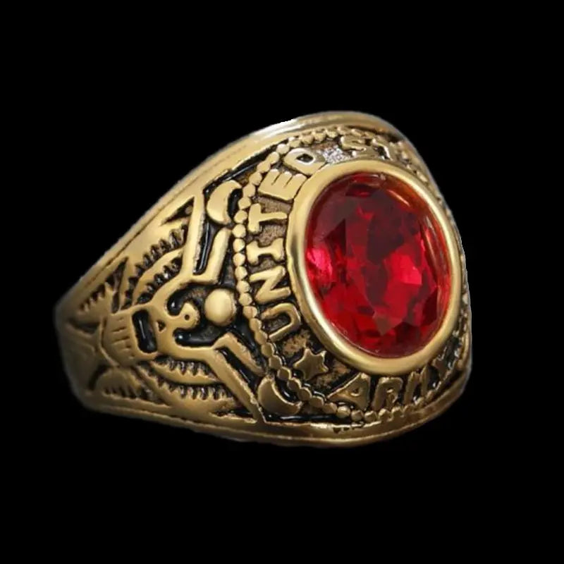 American Soldier Double Eagle Ring