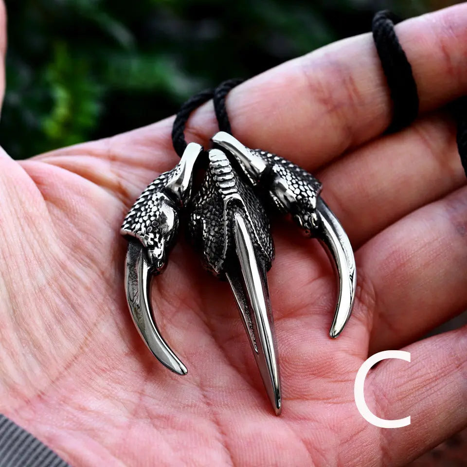 Animal Eagle Claw Stainless Steel Pendant