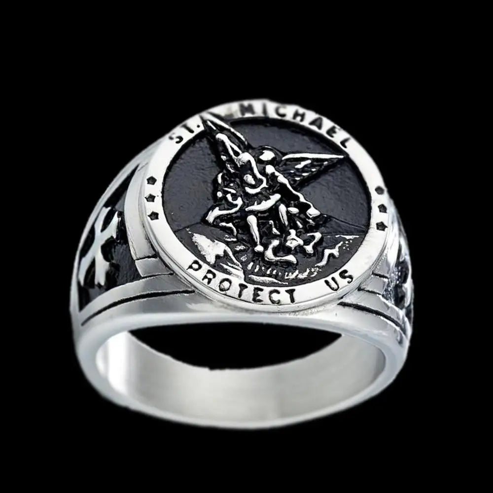 Archangel St. Michael Stainless Steel Ring