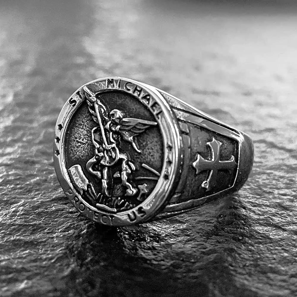 Archangel St. Michael Stainless Steel Ring