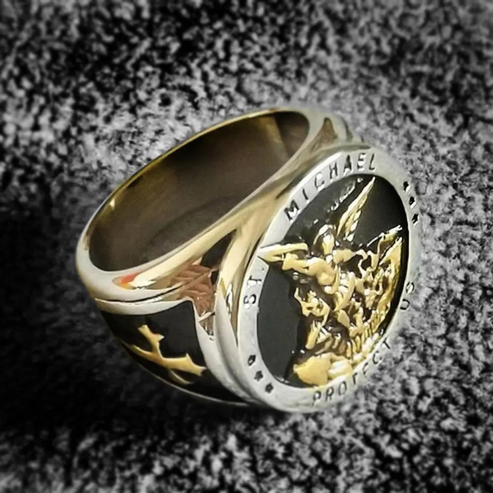 Archangel St. Michael Stainless Steel Ring