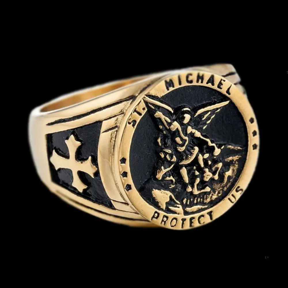 Archangel St. Michael Stainless Steel Ring
