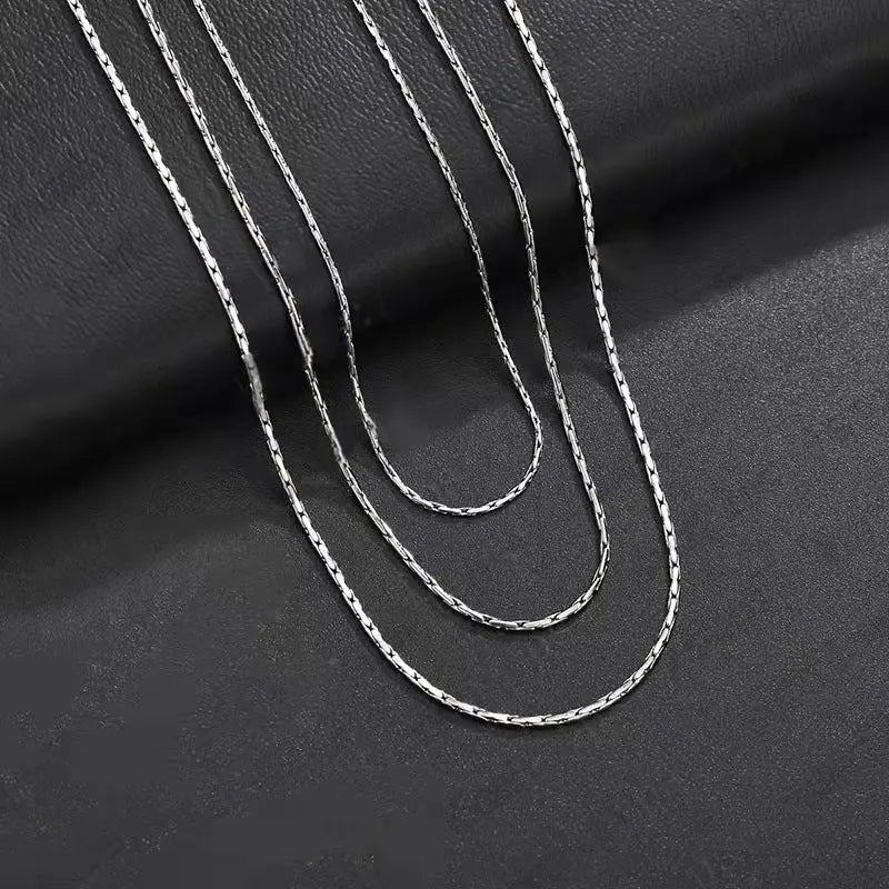 Bamboo Chain Stainless Steel Necklace