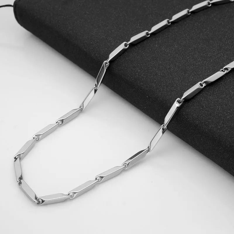 Barleycorn Chain Stainless Steel Necklace