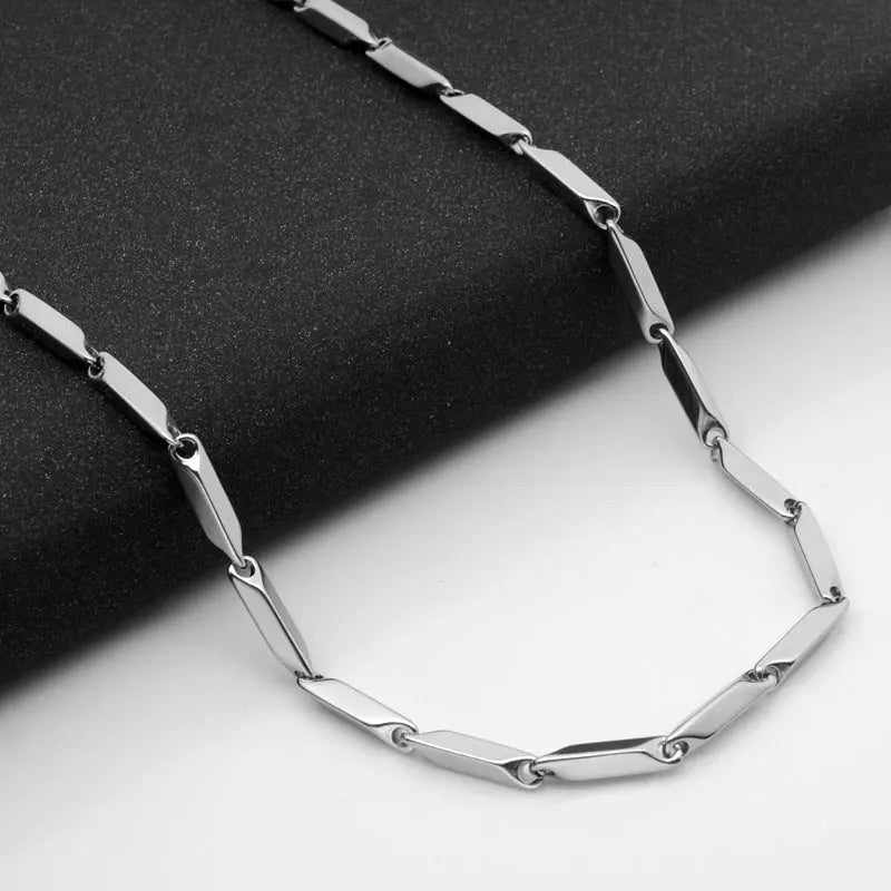 Barleycorn Chain Stainless Steel Necklace