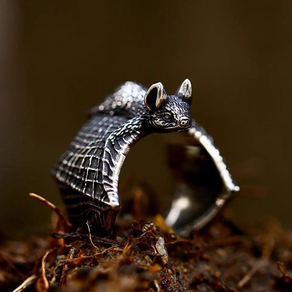 Bat Stainless Steel Ring