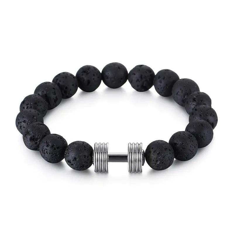 Beaded Tiger Eye Bracelet Lava Rock Bracelet, Stress Relief