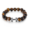 Beaded Tiger Eye Bracelet Lava Rock Bracelet, Stress Relief