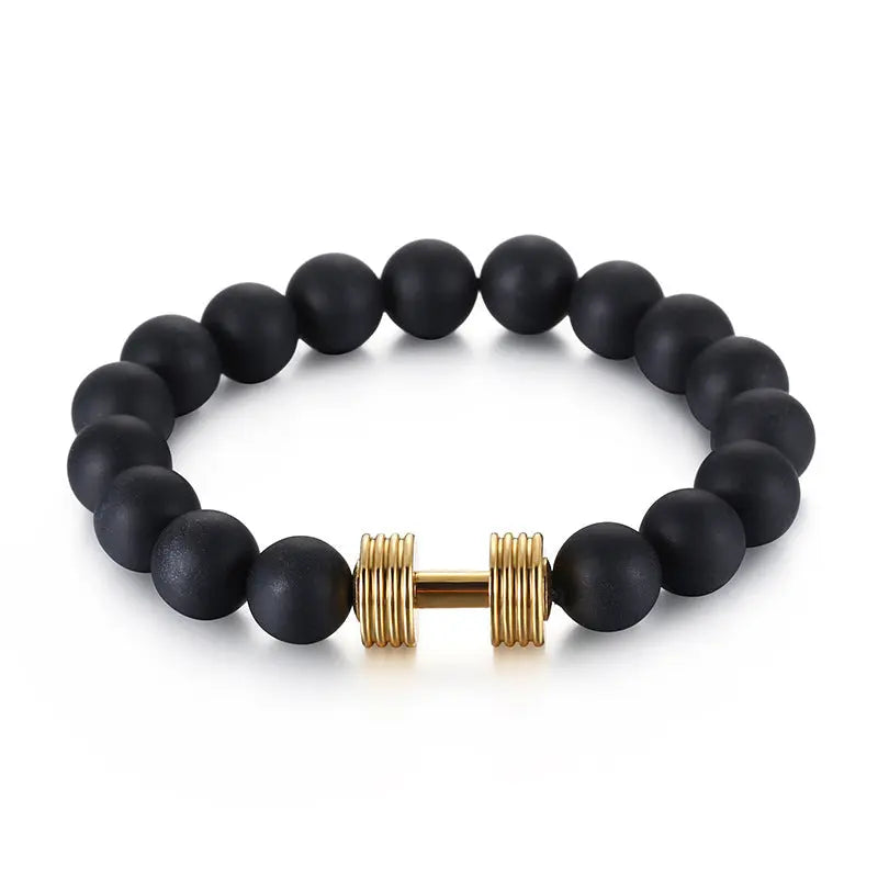 Beaded Tiger Eye Bracelet Lava Rock Bracelet, Stress Relief