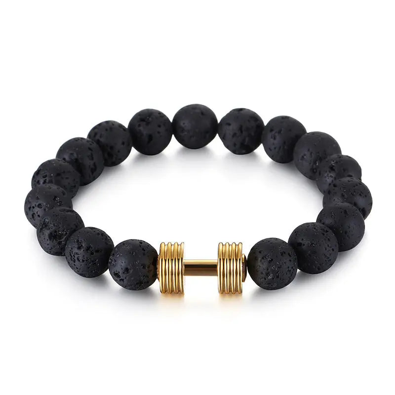 Beaded Tiger Eye Bracelet Lava Rock Bracelet, Stress Relief