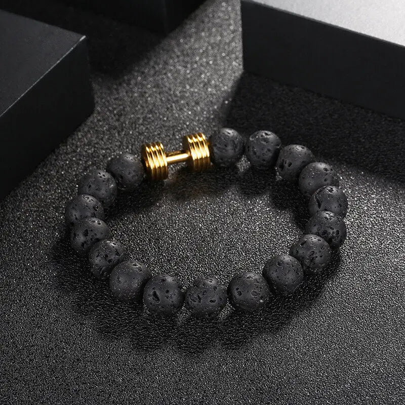 Beaded Tiger Eye Bracelet Lava Rock Bracelet, Stress Relief