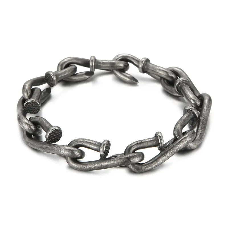 Bending Nails Stainless Steel Bracelet