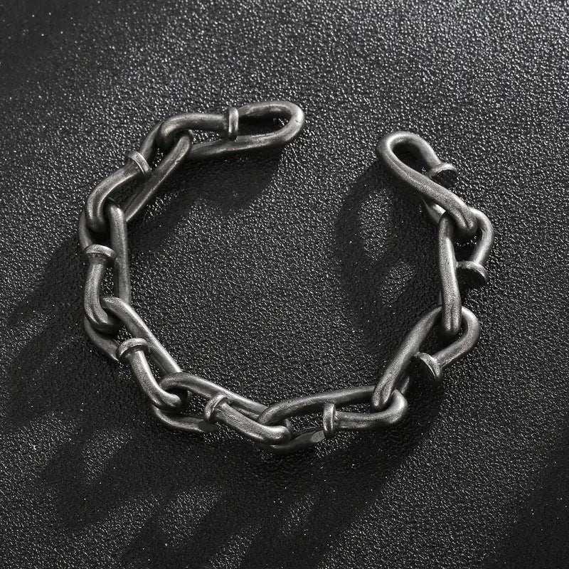 Bending Nails Stainless Steel Bracelet