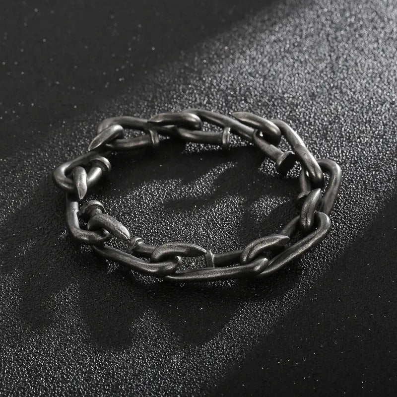 Bending Nails Stainless Steel Bracelet