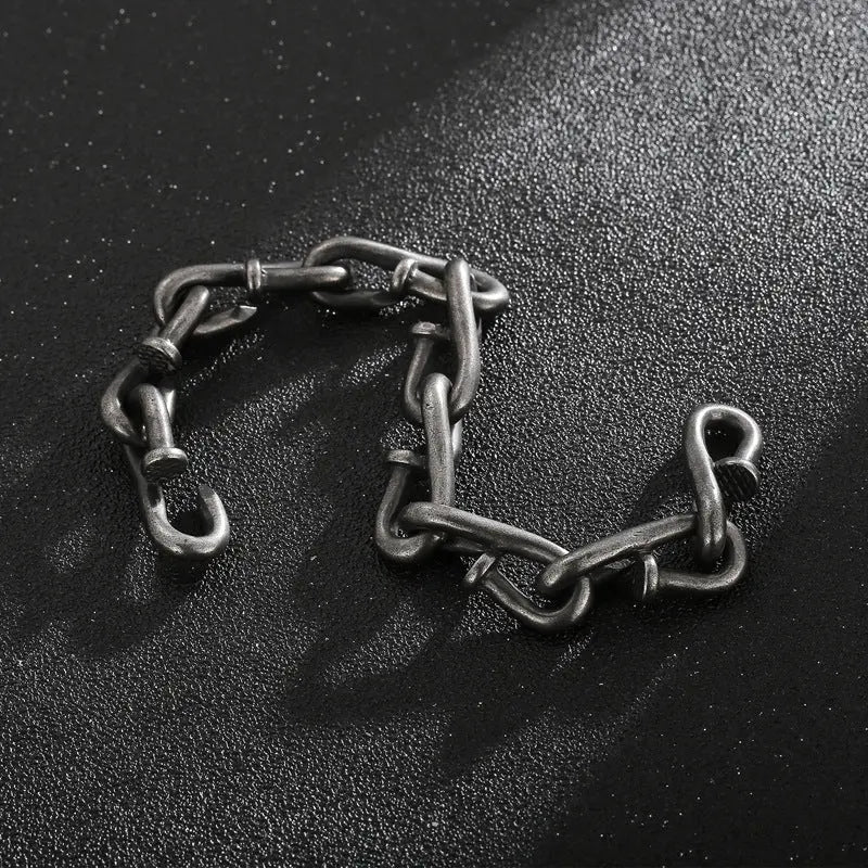 Bending Nails Stainless Steel Bracelet