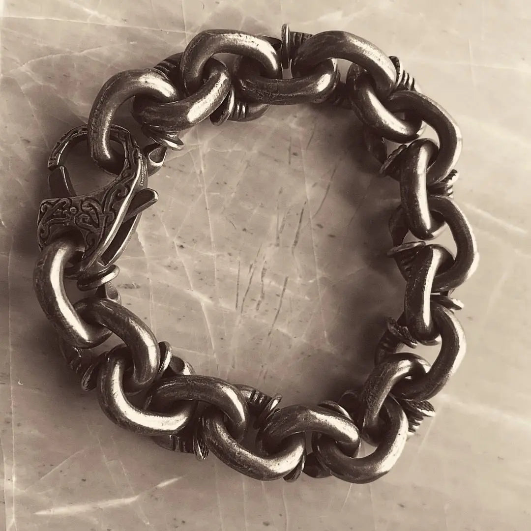 Bent Nails Heavy Stainless Steel Bracelet