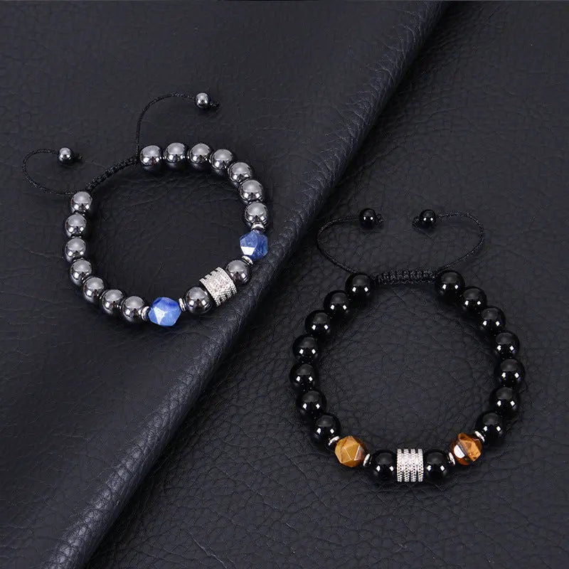 Black Magnet Braided Bracelet