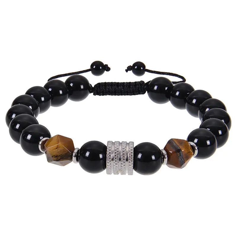 Black Magnet Braided Bracelet