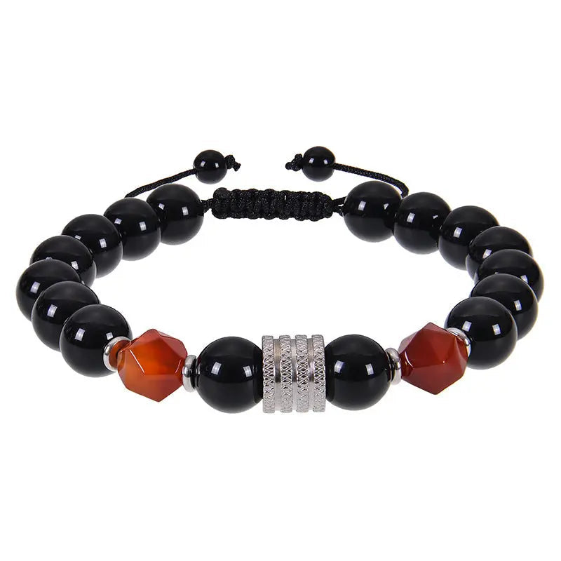 Black Magnet Braided Bracelet