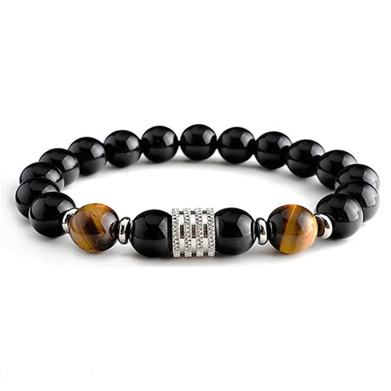 Black Magnet Braided Bracelet