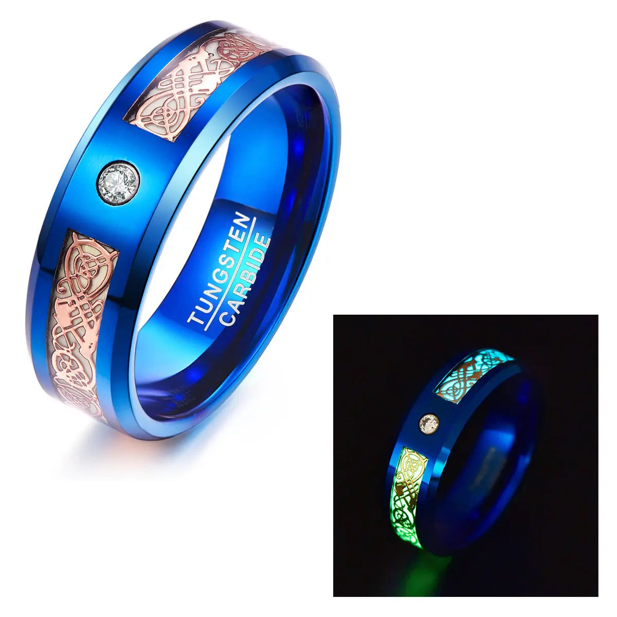 Blue Diamond Luminous Ring