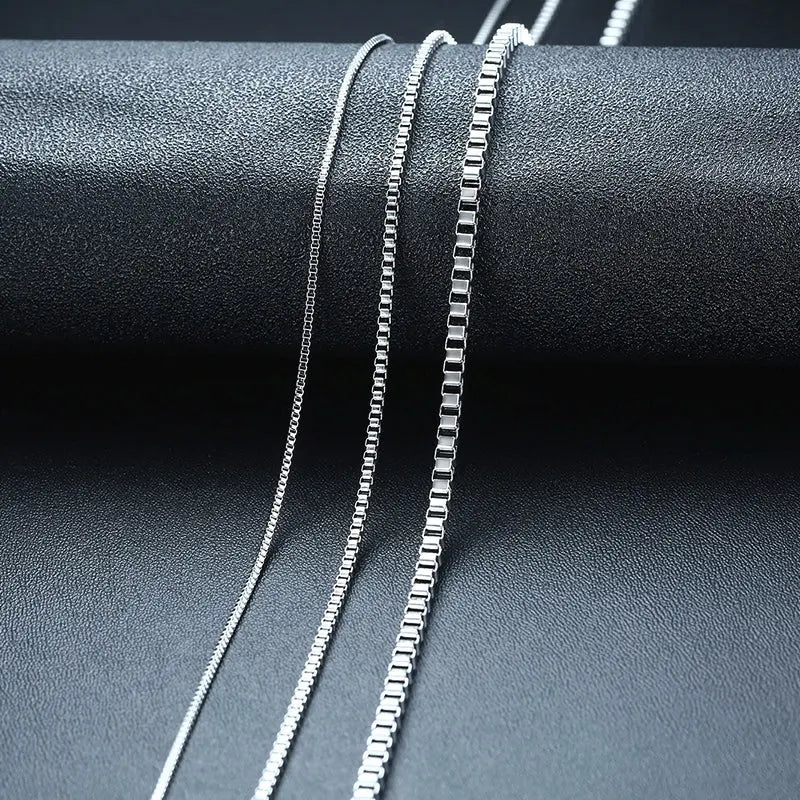 Box Chain Stainless Steel Necklace