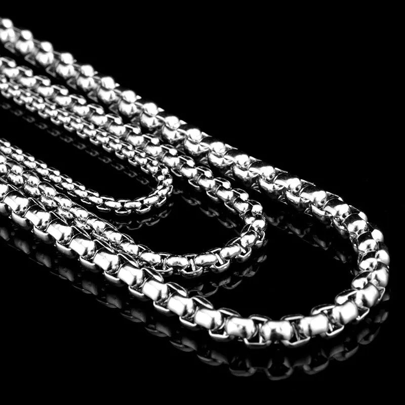 Box Chain Stainless Steel Necklace