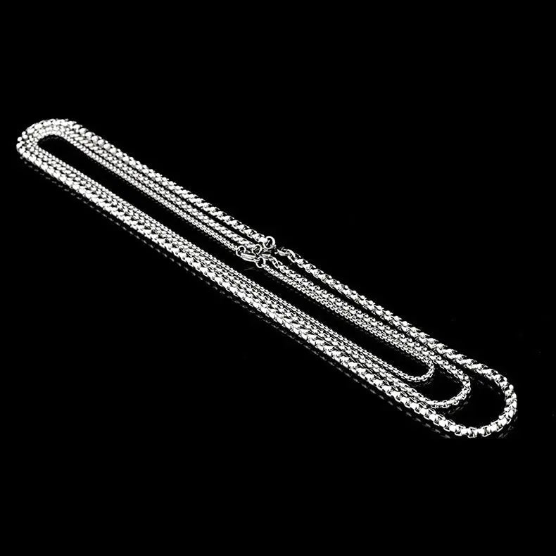 Box Chain Stainless Steel Necklace