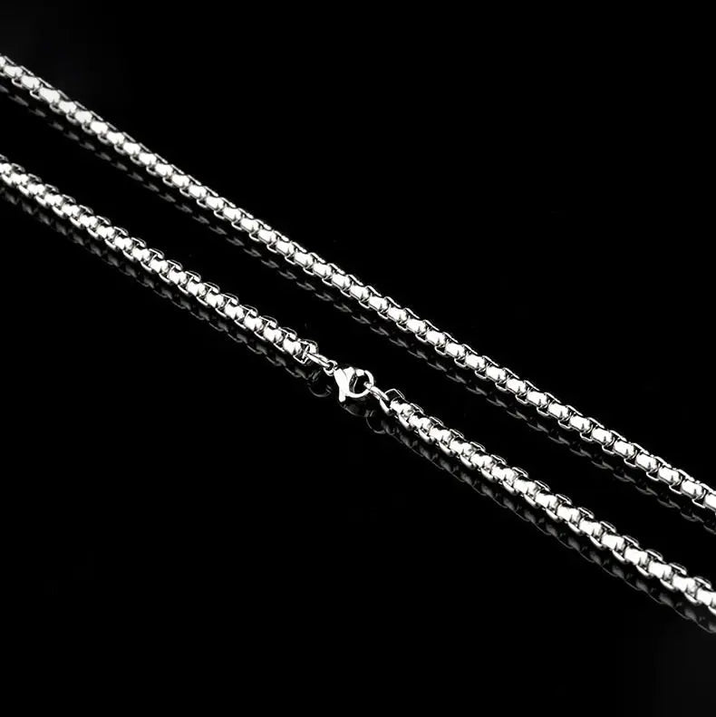 Box Chain Stainless Steel Necklace